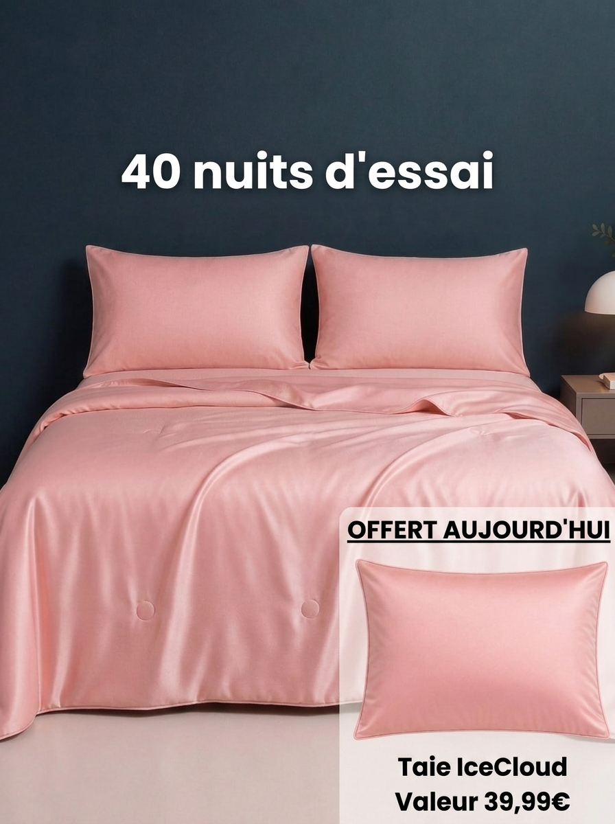 Couette rafraîchissante pour les chaudes nuits d'été